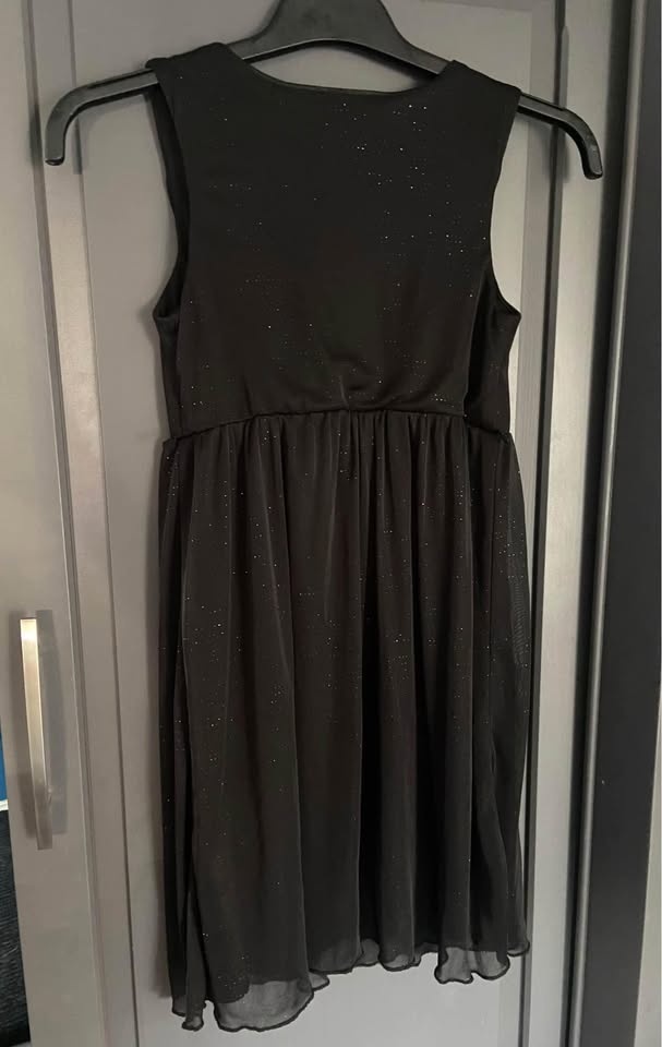Newberry Girls Black Sparkling Glitter Party Dress Size 10 - photo 2