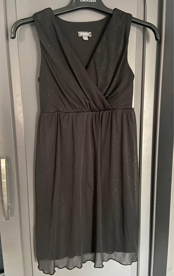 Newberry Girls Black Sparkling Glitter Party Dress Size 10 - photo 5
