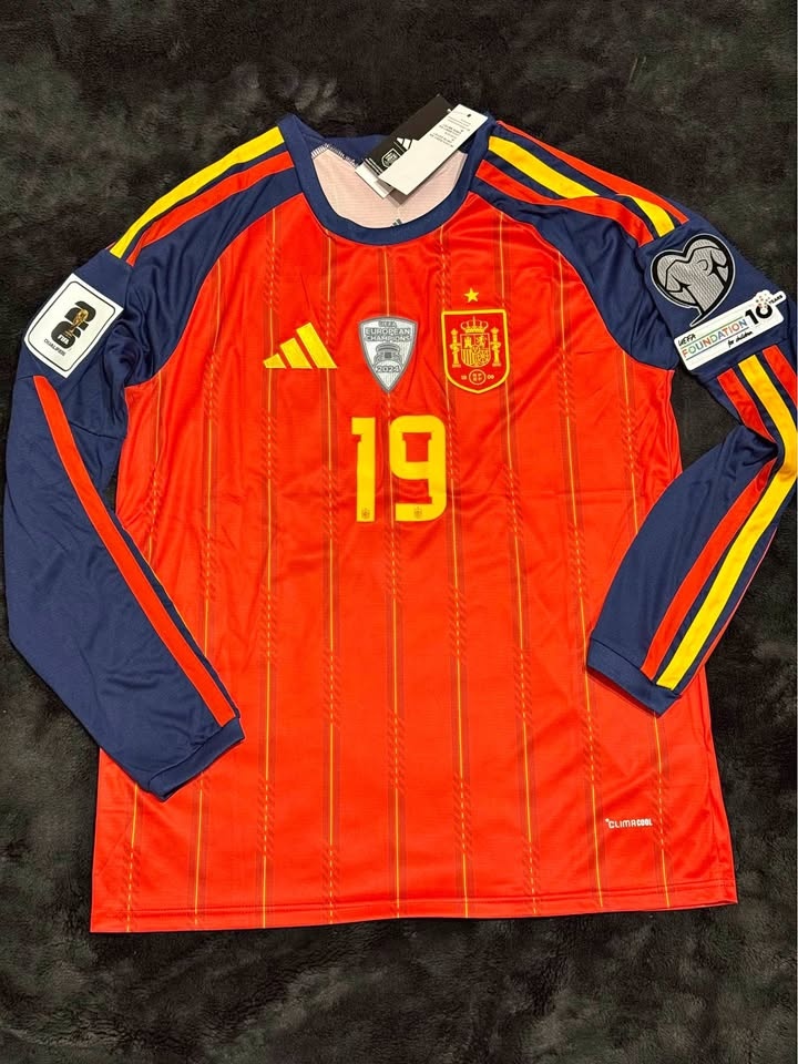 Spain 2026 World Cup Home Jersey - Player Version - Long Sleeve
