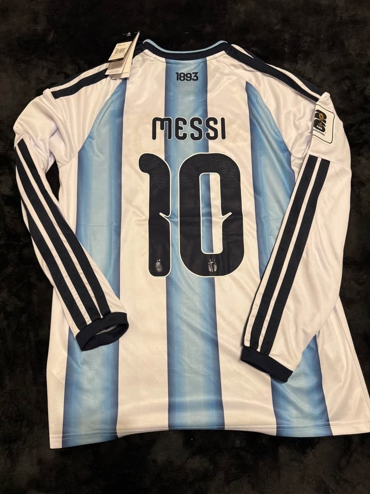 Argentina Messi #10 2026 World Cup Home Jersey Long Sleeve – Siz - photo 2