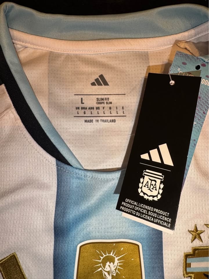 Argentina Messi #10 2026 World Cup Home Jersey Long Sleeve – Siz - photo 4