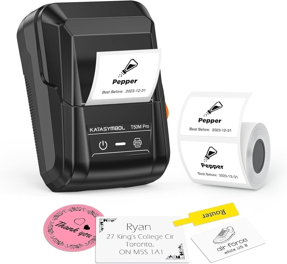 Inkless Bluetooth Label Maker (SUPVAN T50M Pro) - $25