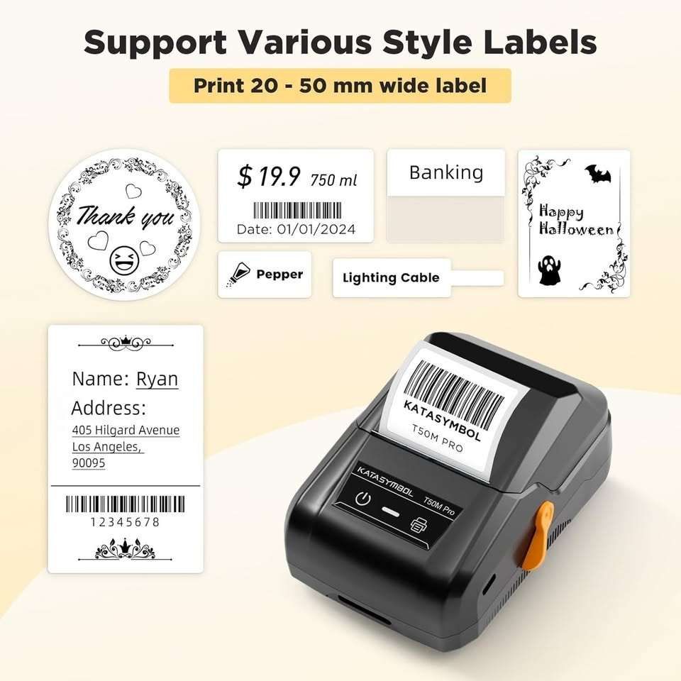 Inkless Bluetooth Label Maker (SUPVAN T50M Pro) - $25 - photo 2
