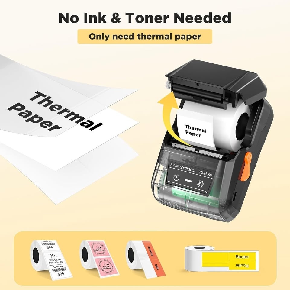 Inkless Bluetooth Label Maker (SUPVAN T50M Pro) - $25 - photo 3