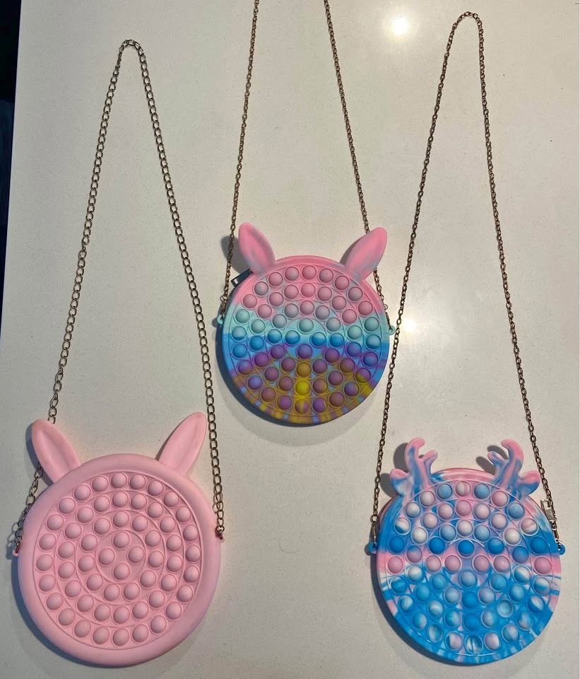 LIKE NEW: Fidget Pop It Simple Dimple Crossbody Purses - $5 each