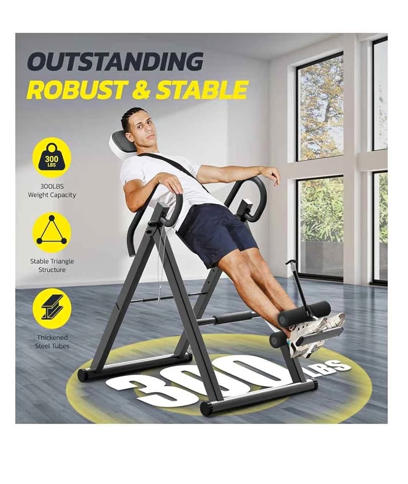 Yoleo Gravity Heavy Duty Inversion Table with Headrest