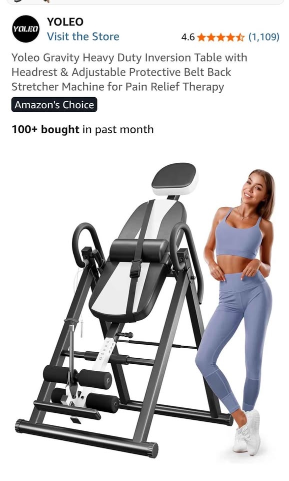 Yoleo Gravity Heavy Duty Inversion Table with Headrest - photo 3