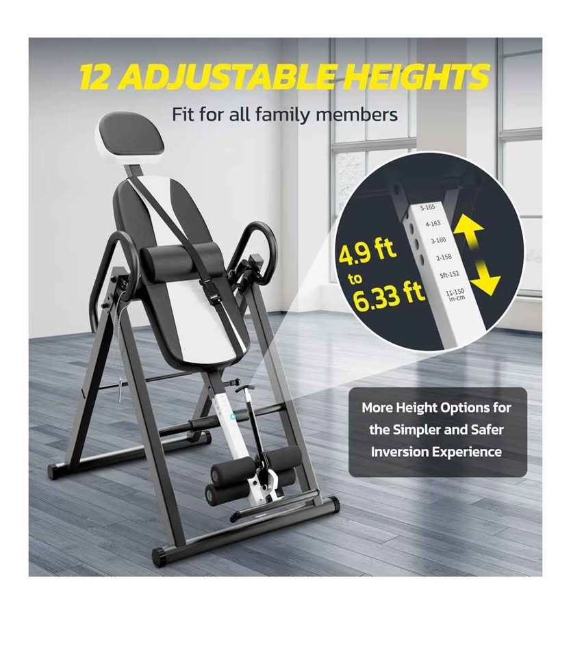 Yoleo Gravity Heavy Duty Inversion Table with Headrest - photo 4