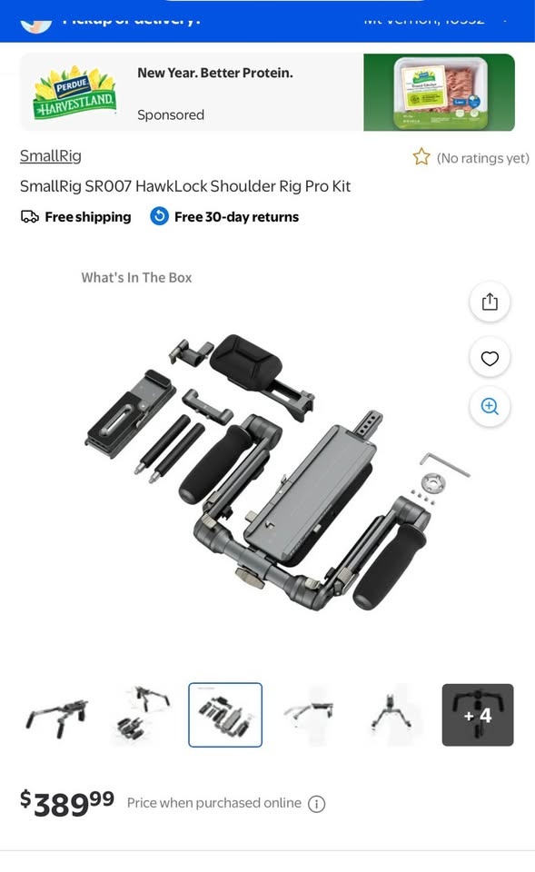 $320 OBO SmallRig HawkLock Shoulder Rig SR007 Pro - photo 4