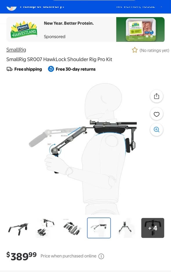 $320 OBO SmallRig HawkLock Shoulder Rig SR007 Pro - photo 5