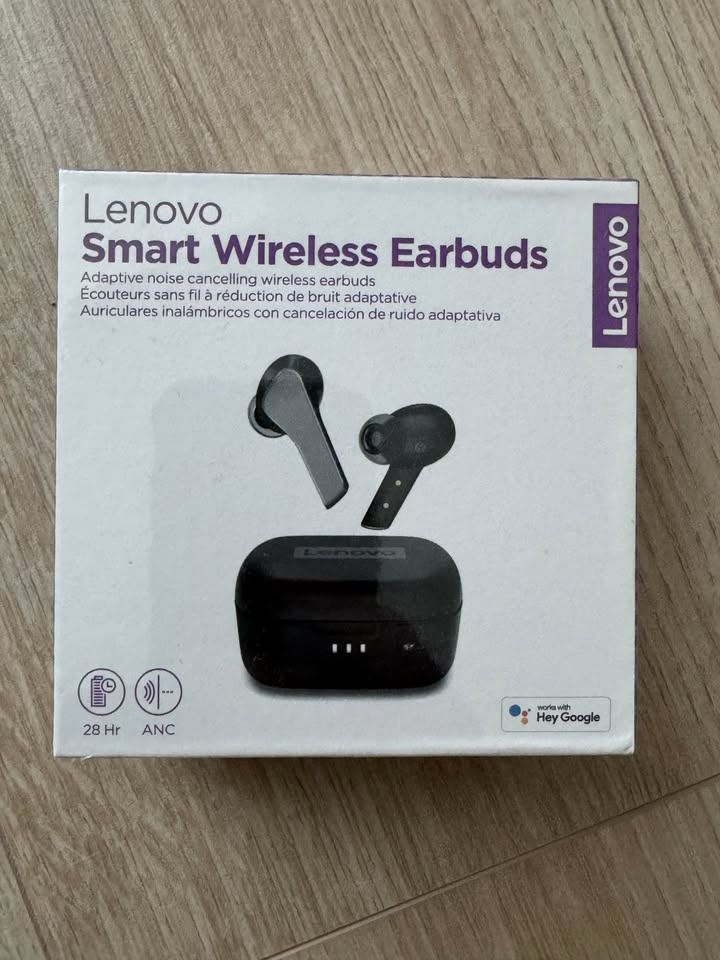 NEW Lenovo Smart Wireless Earbuds - Black - $30 🧡