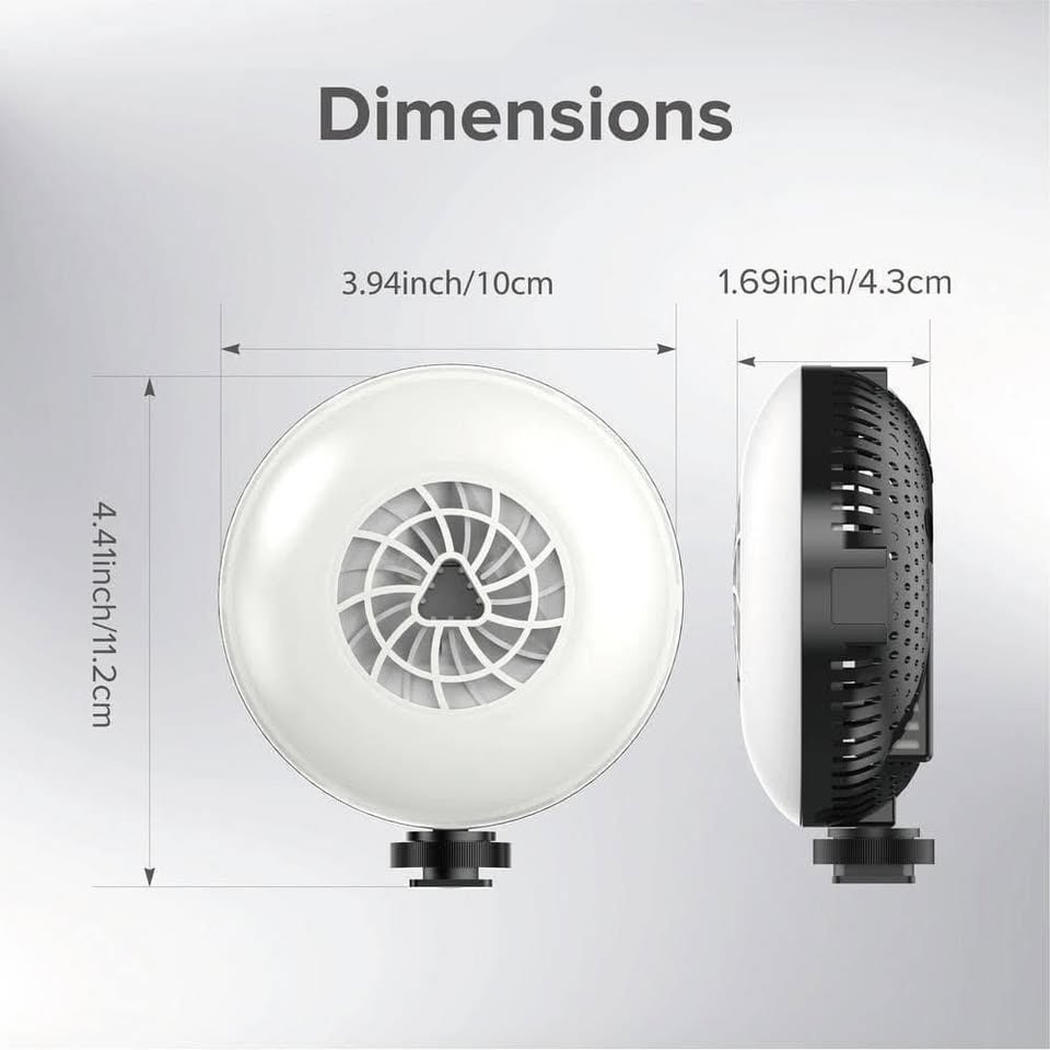 NEW Cordless Rechargeable Selfie LED Light w Tripod Stand - BLAC - photo 4