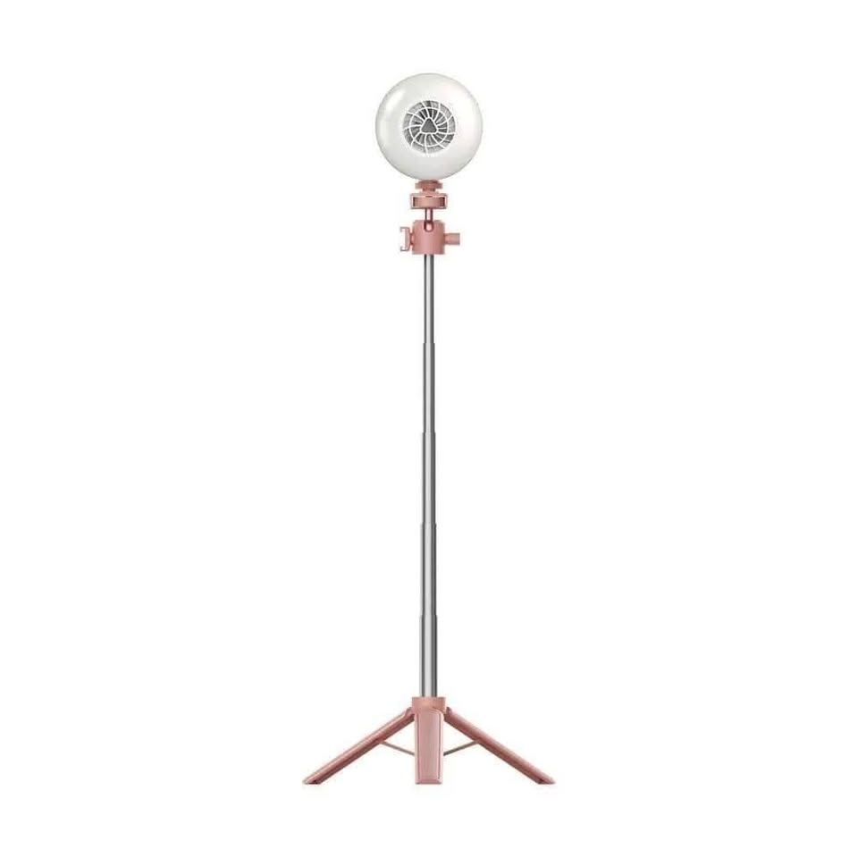 NEW Cordless Rechargeable Selfie LED Light w Tripod Stand - PINK