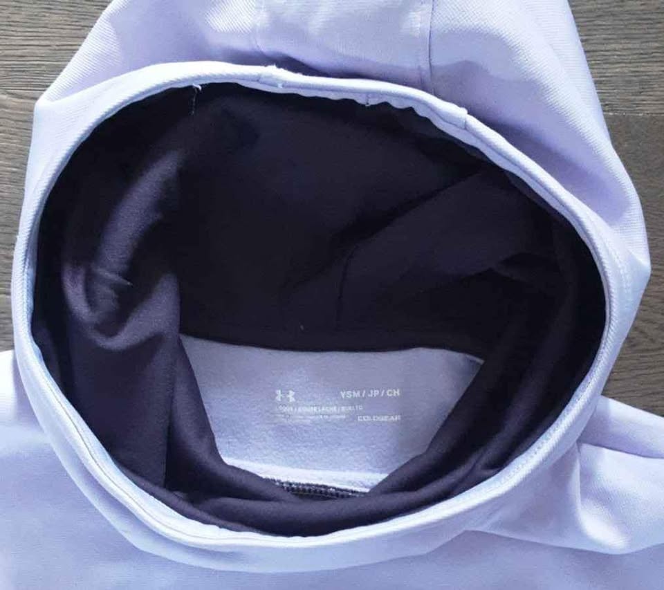 EUC: Youth Girls Under Armor Purple Hooded Athletic Sports Cover - photo 2