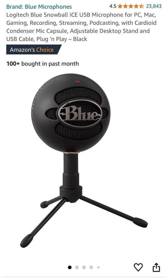 Logitech Blue Snowball iCE USB Microphone - photo 2
