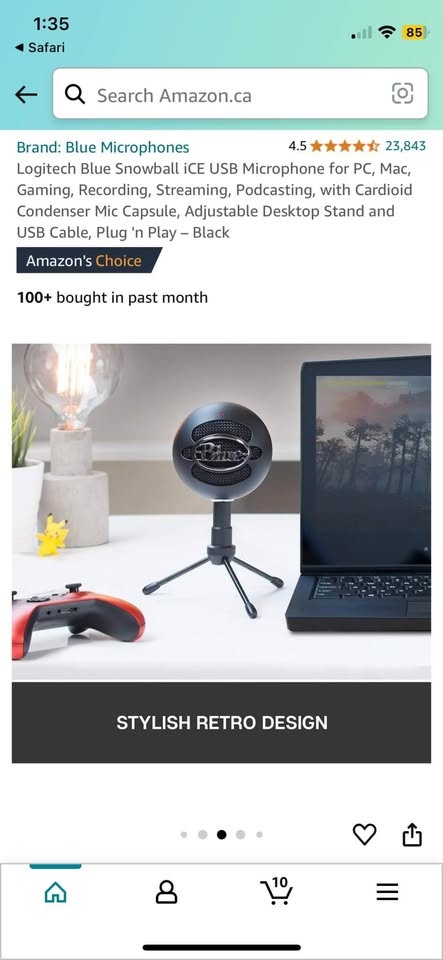 Logitech Blue Snowball iCE USB Microphone - photo 3