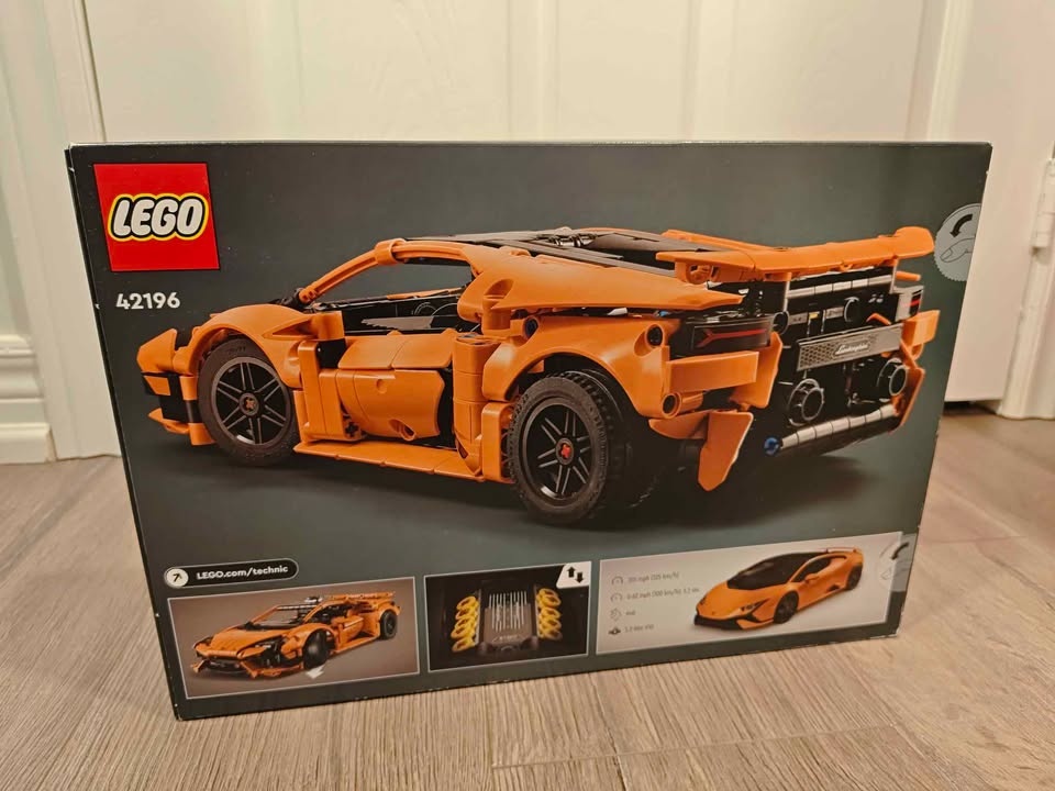 BNIB LEGO 42196 Technic Lamborghini Huracan Tecnica Orange - photo 2