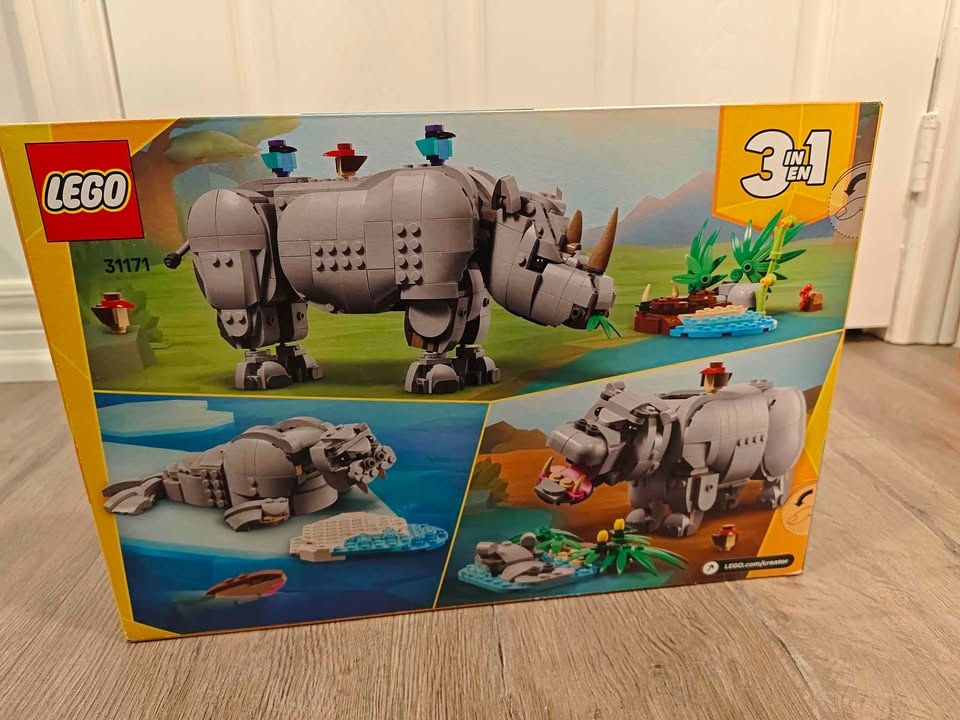 BNIB LEGO 31171 Creator 3in1 Wild Animals Majestic Rhino - photo 2