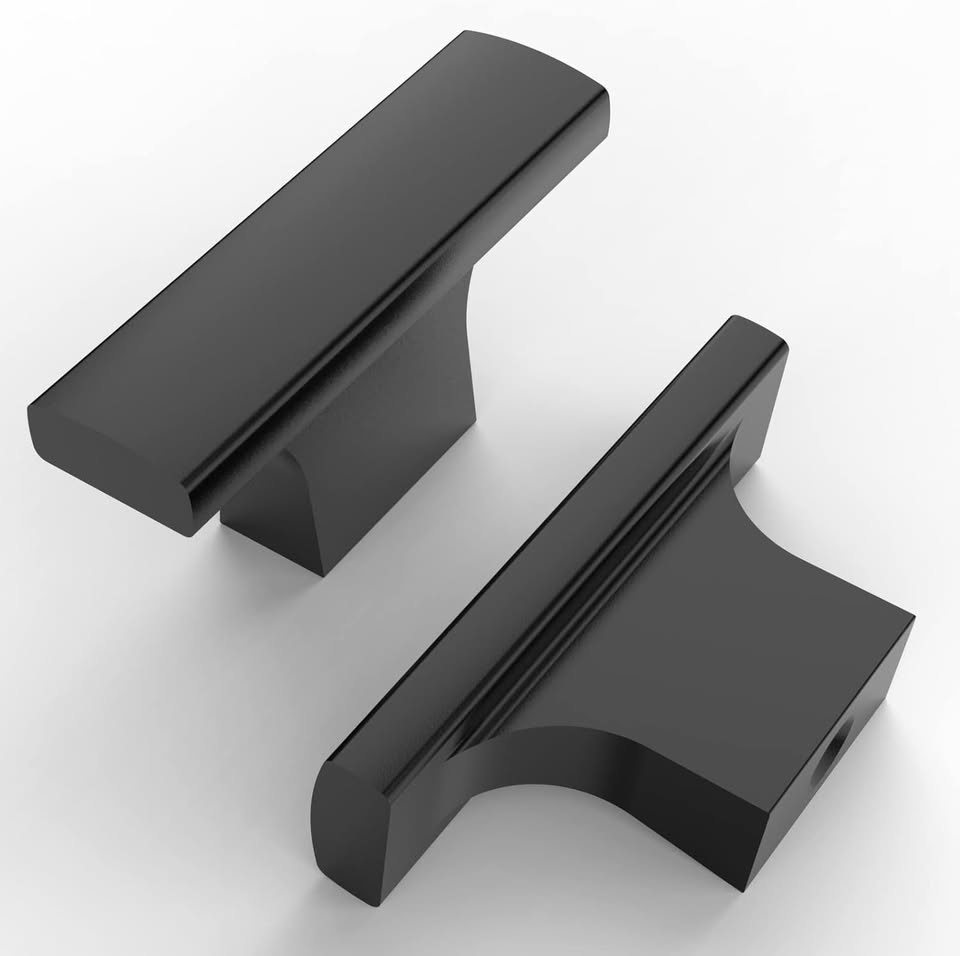 15 Pack Matte Black Cabinet Knobs - $20