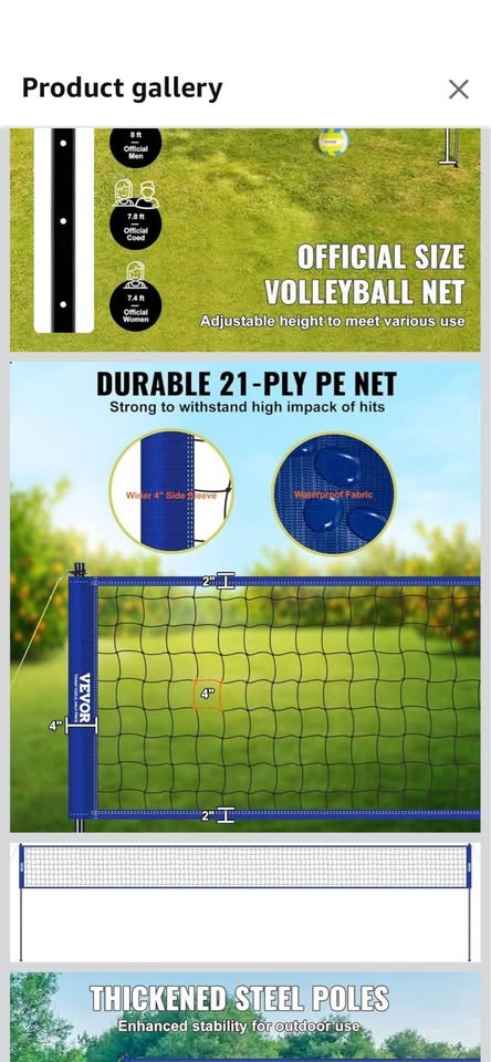 Volleyball Net Set – Brand New, Complete Package! - photo 3