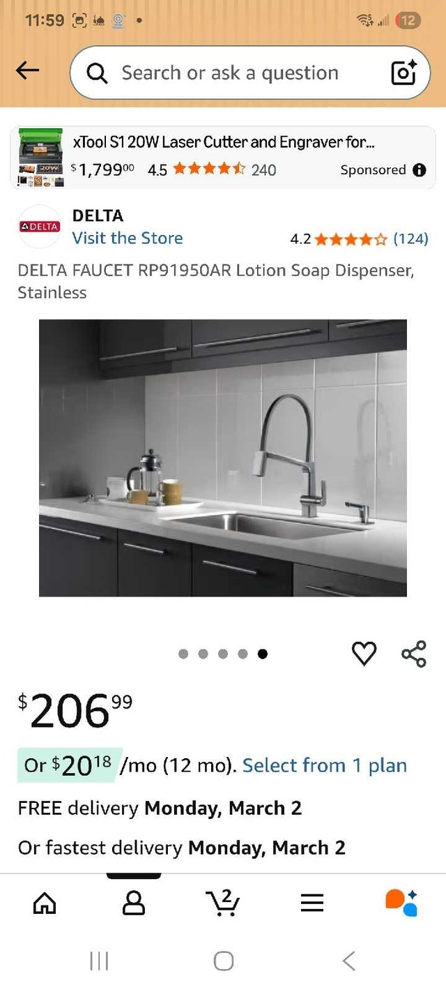 Delta Soap Dispenser RP91950AR Stainless Steel - photo 4