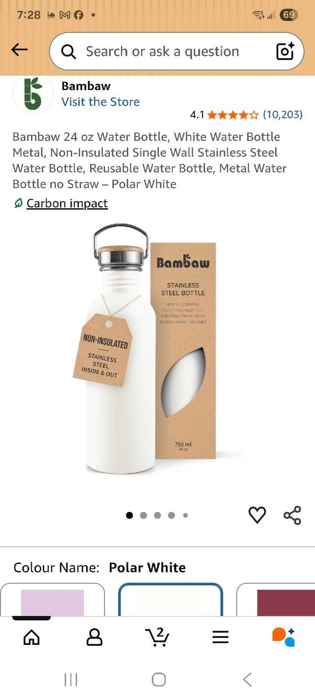 New Bambaw Water Bottle
