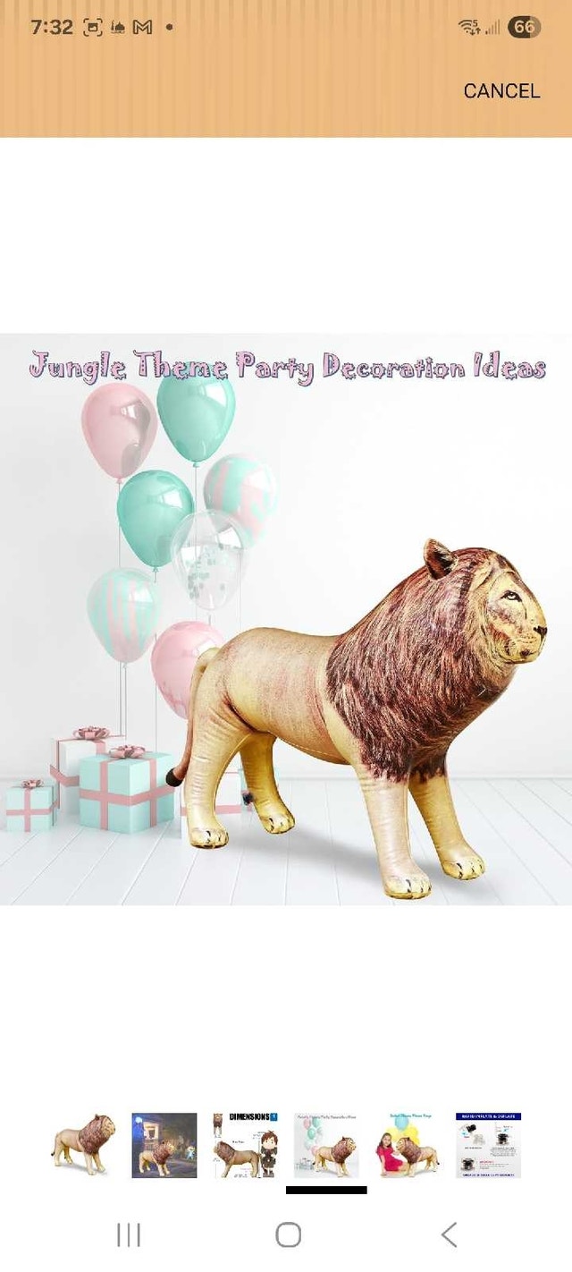 Jet Creations Inflatable Lion - photo 4
