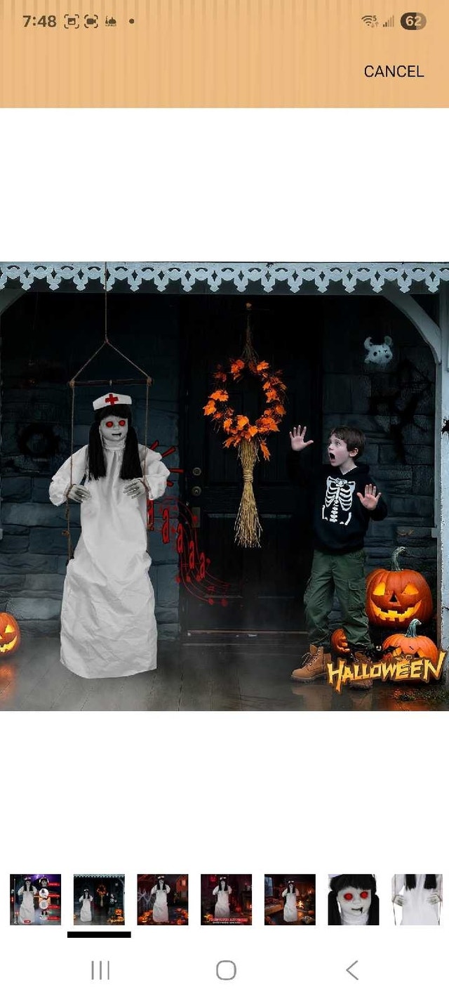 GREHELP Halloween Life Size Swinging Nurse - photo 5