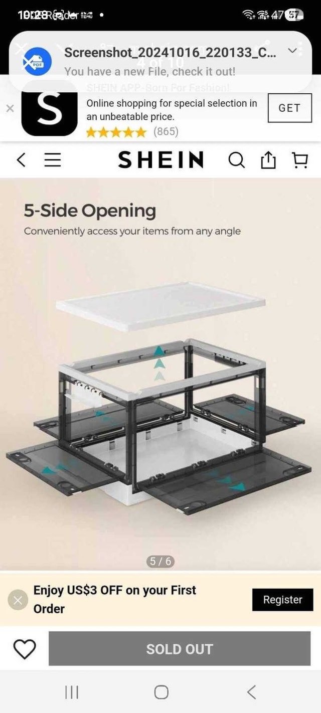 SHEIN Storage Box - photo 4