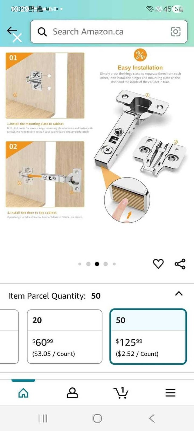 Chibery Cabinet Hinges - 50 Pack Soft Close - photo 3