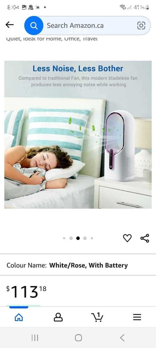 Konsiden Bladeless Desk Fan - photo 5