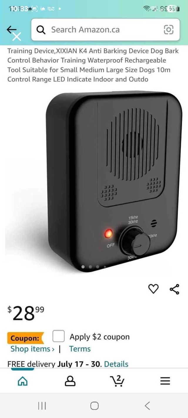 XIXIAN K4 Bark Control Device