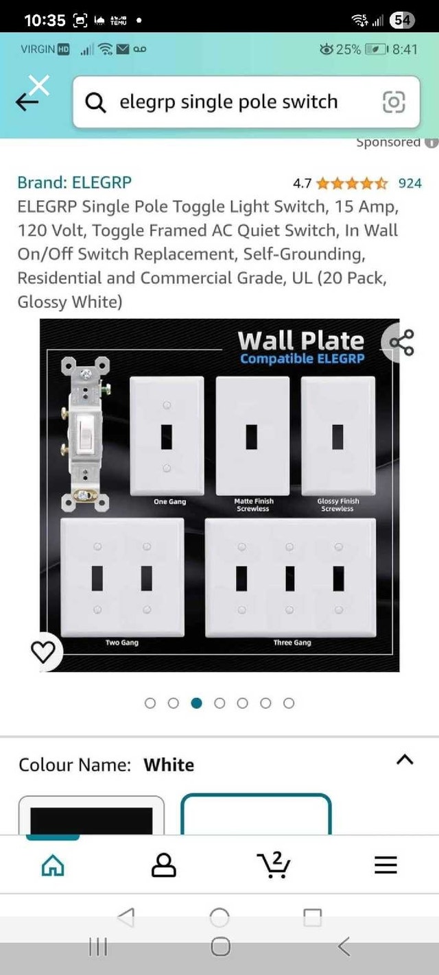 ELEGRP Single Pole Switch (20 Pack) - photo 5