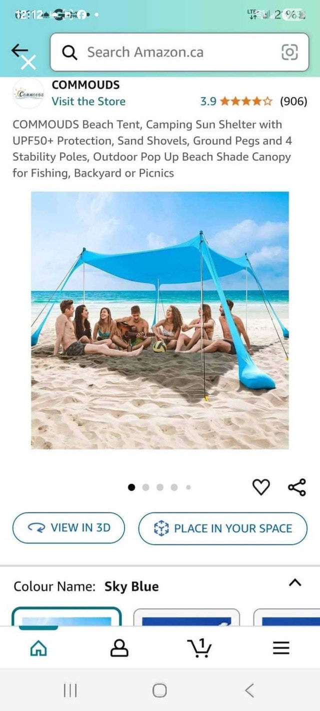 COMMOUDS Beach Tent