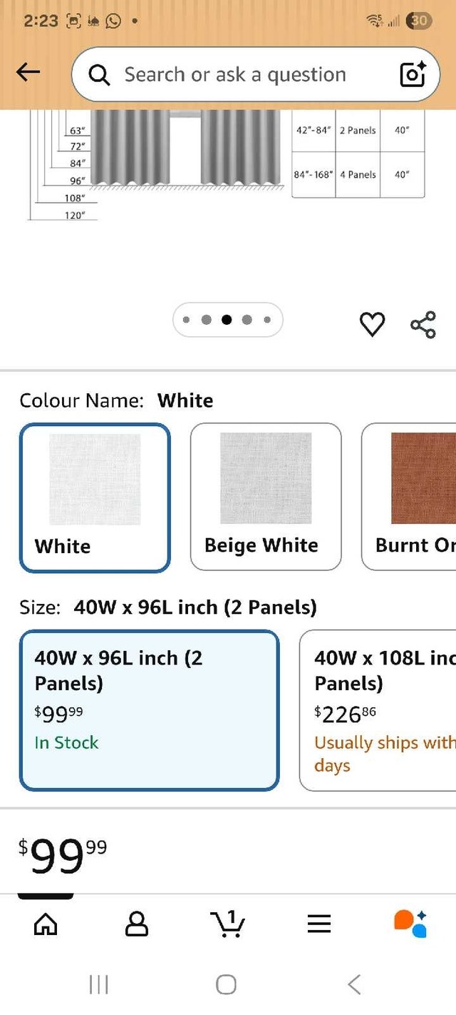 INOVADAY Pinch Pleated Blackout Curtains - White (2 Panels, 40"x - photo 5