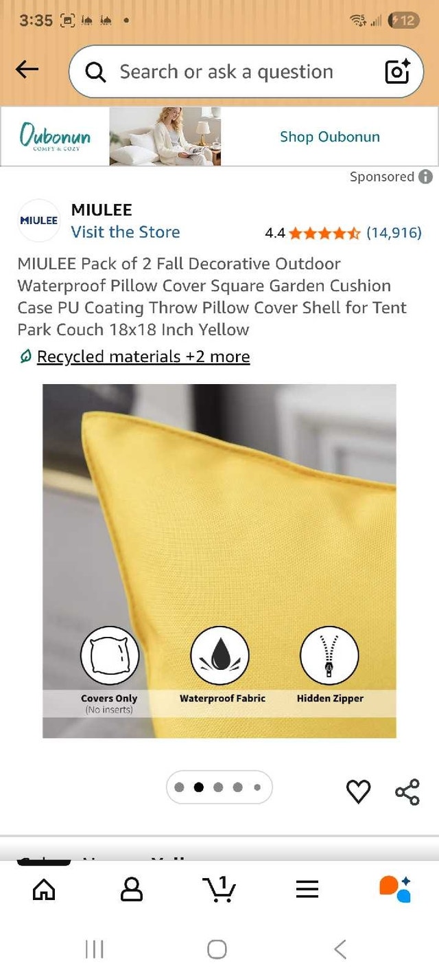 MIULEE Decorative Outdoor Pillow Covers (Set of 2) - photo 2
