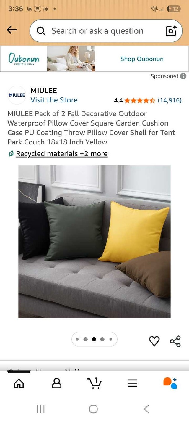MIULEE Decorative Outdoor Pillow Covers (Set of 2) - photo 5