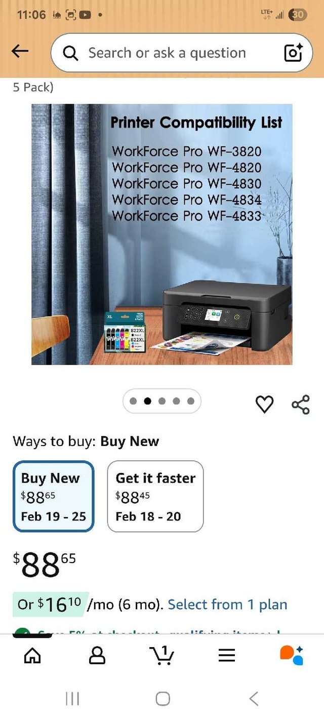 Kerfoink 822XL Ink Cartridge 4-Pack - photo 2