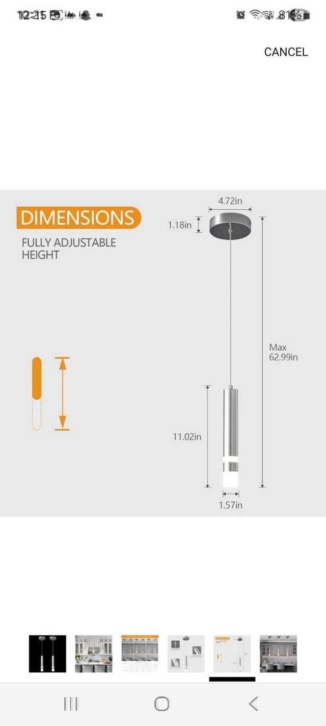 LIANGMH Pendant Light - photo 4
