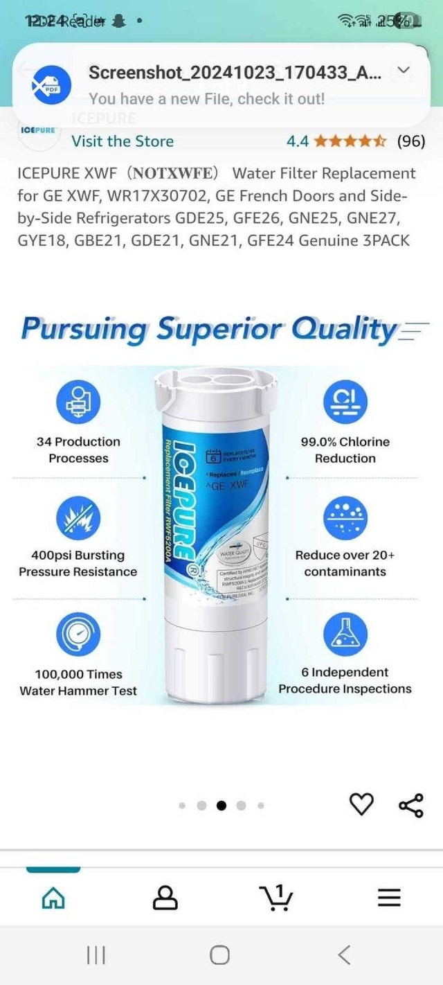 ICEPURE RWF5200A Filter 3-Pack - photo 3