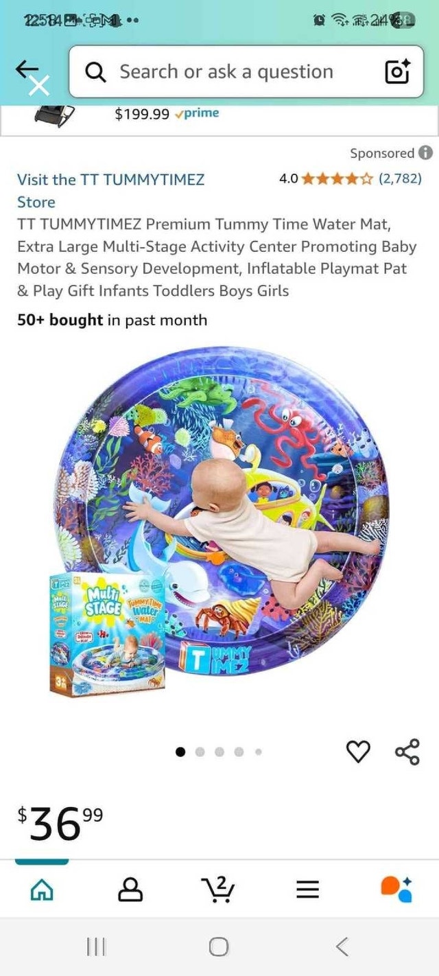 Tummy Time Water Mat
