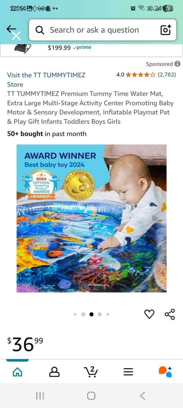 Tummy Time Water Mat - photo 4
