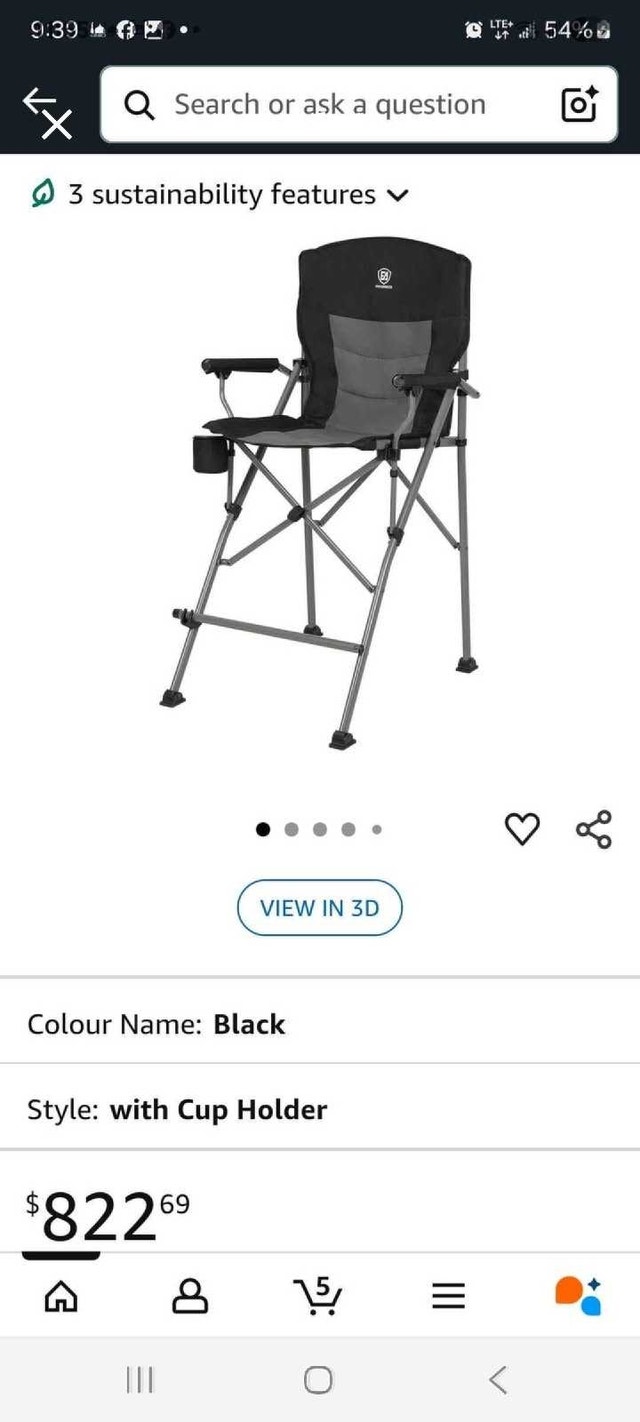 KingCamp Tall Chair