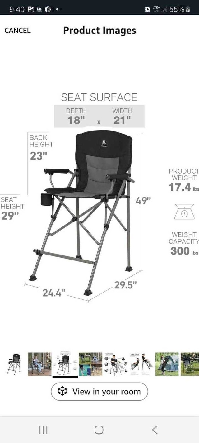 KingCamp Tall Chair - photo 2