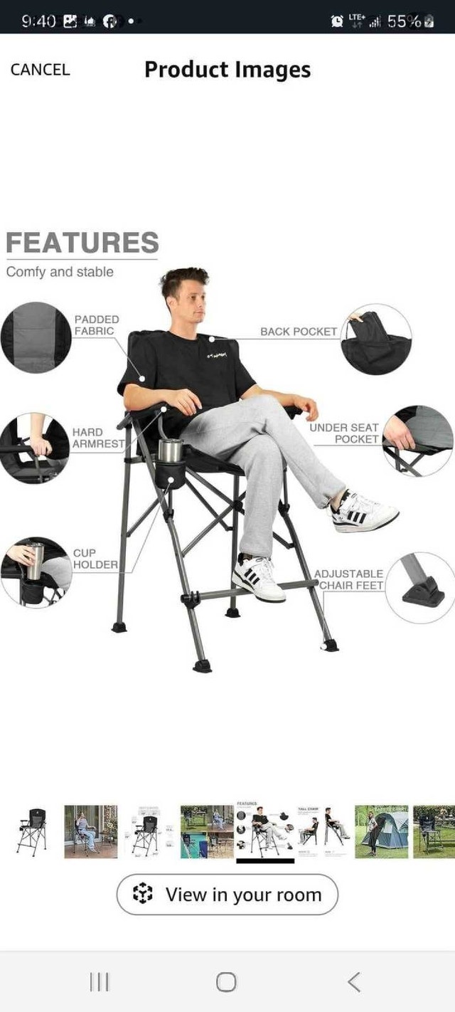 KingCamp Tall Chair - photo 3