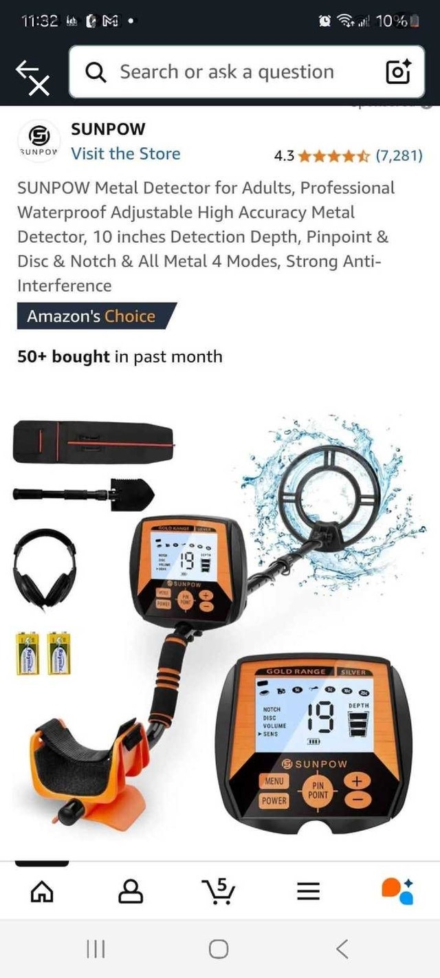 NEW SEALED SUNPOW Metal Detector