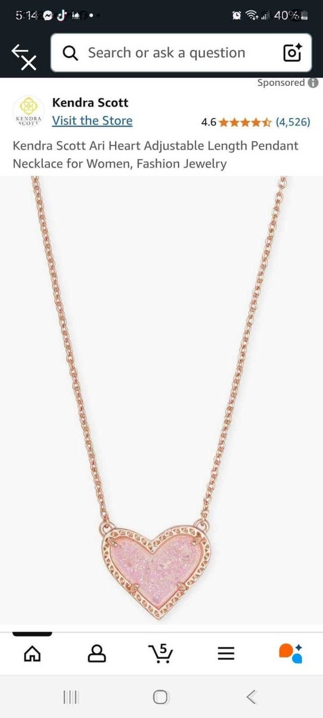 NEW IN BOX 14k real Gold Kendra Scott Necklace