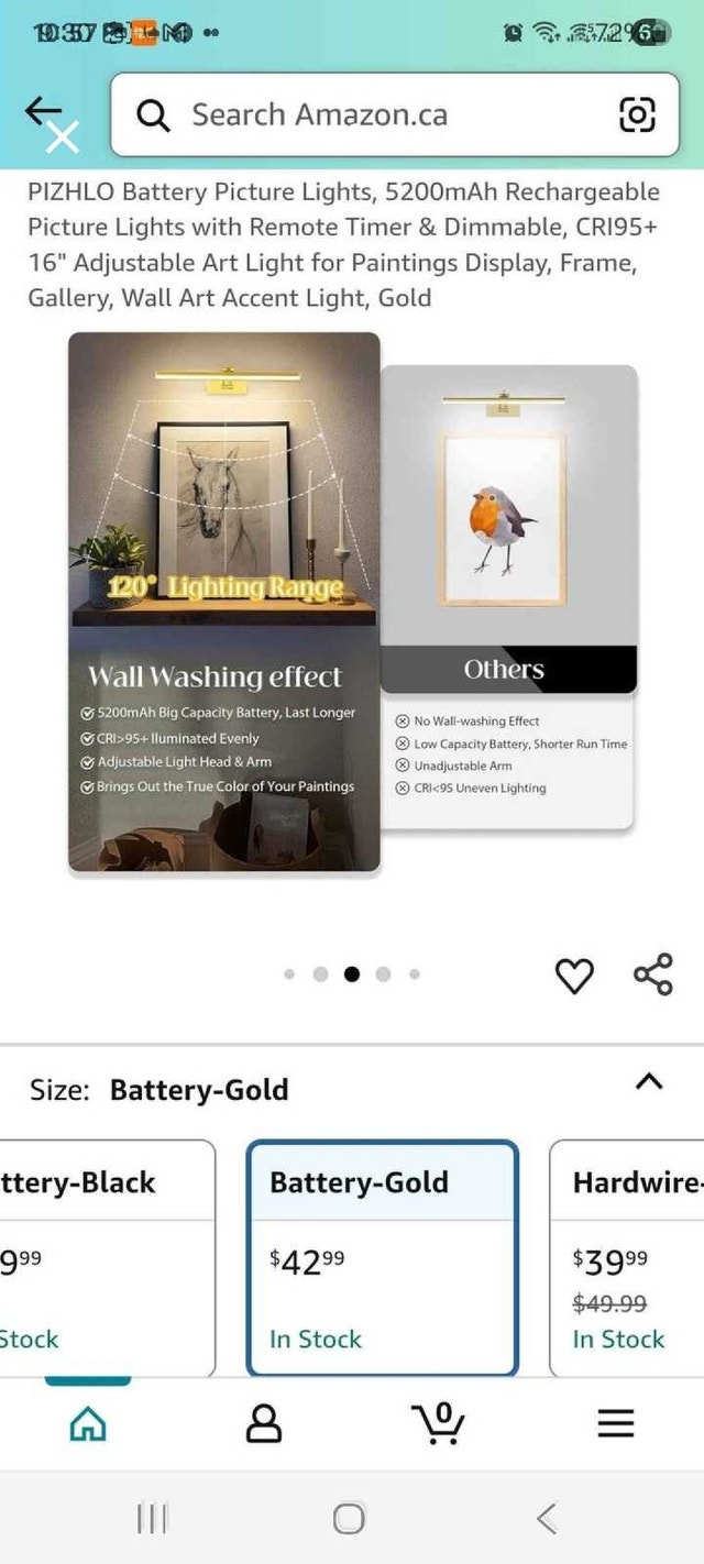 PIZHLO Picture Light (Pack of 2) - photo 3