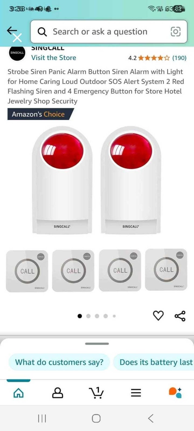SINGCALL Emergency Button