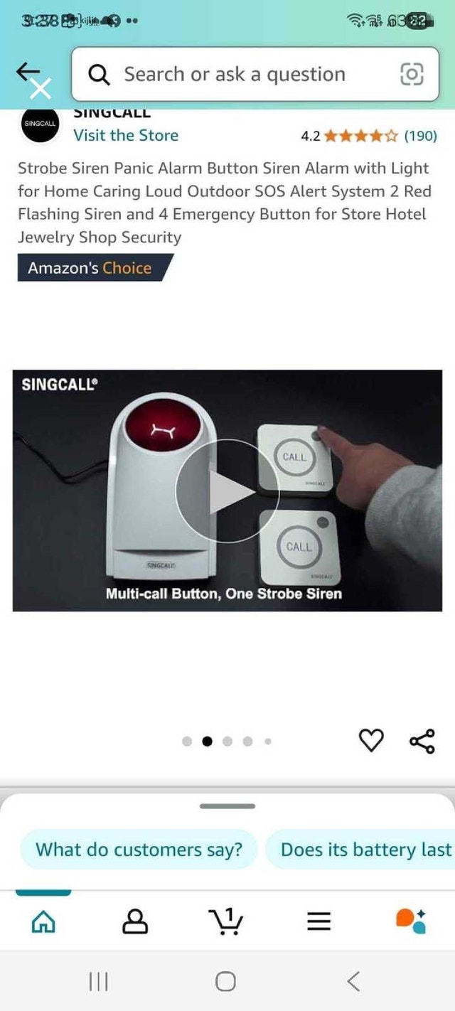 SINGCALL Emergency Button - photo 2
